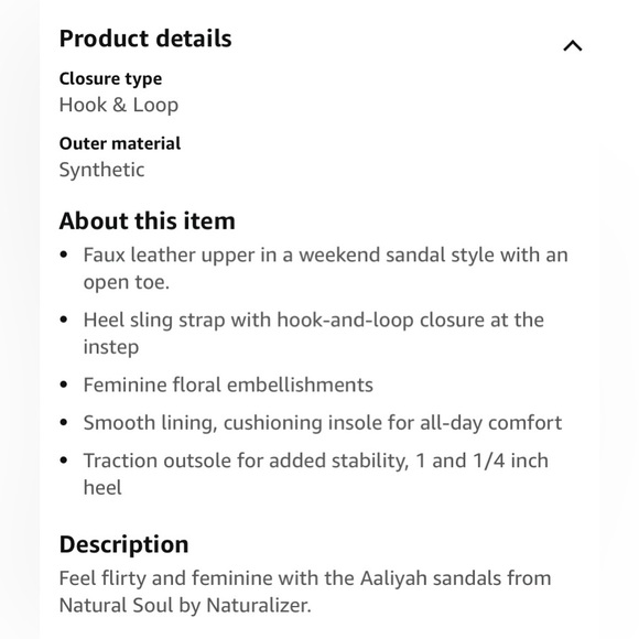 NATURAL SOUL Women's Aaliyah Sandal, Black - Picture 3 of 5